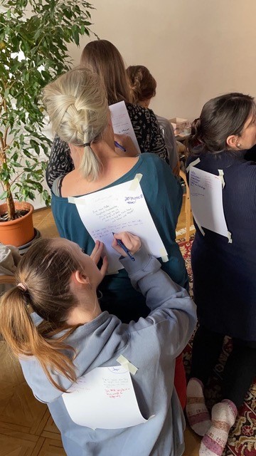 Theaterpdädagogik Rückenschreiben Lisa